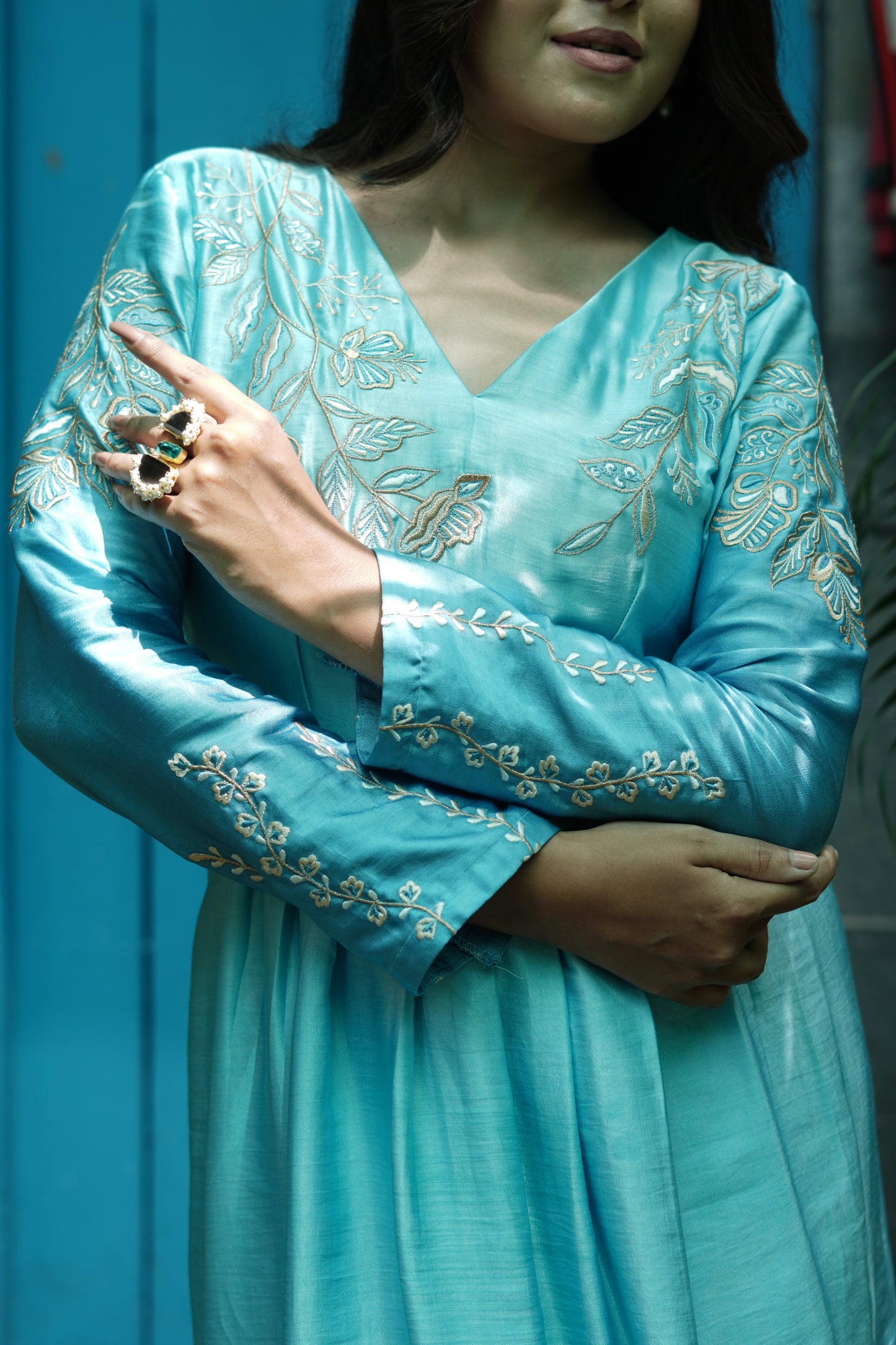 Midnight tale drape dress