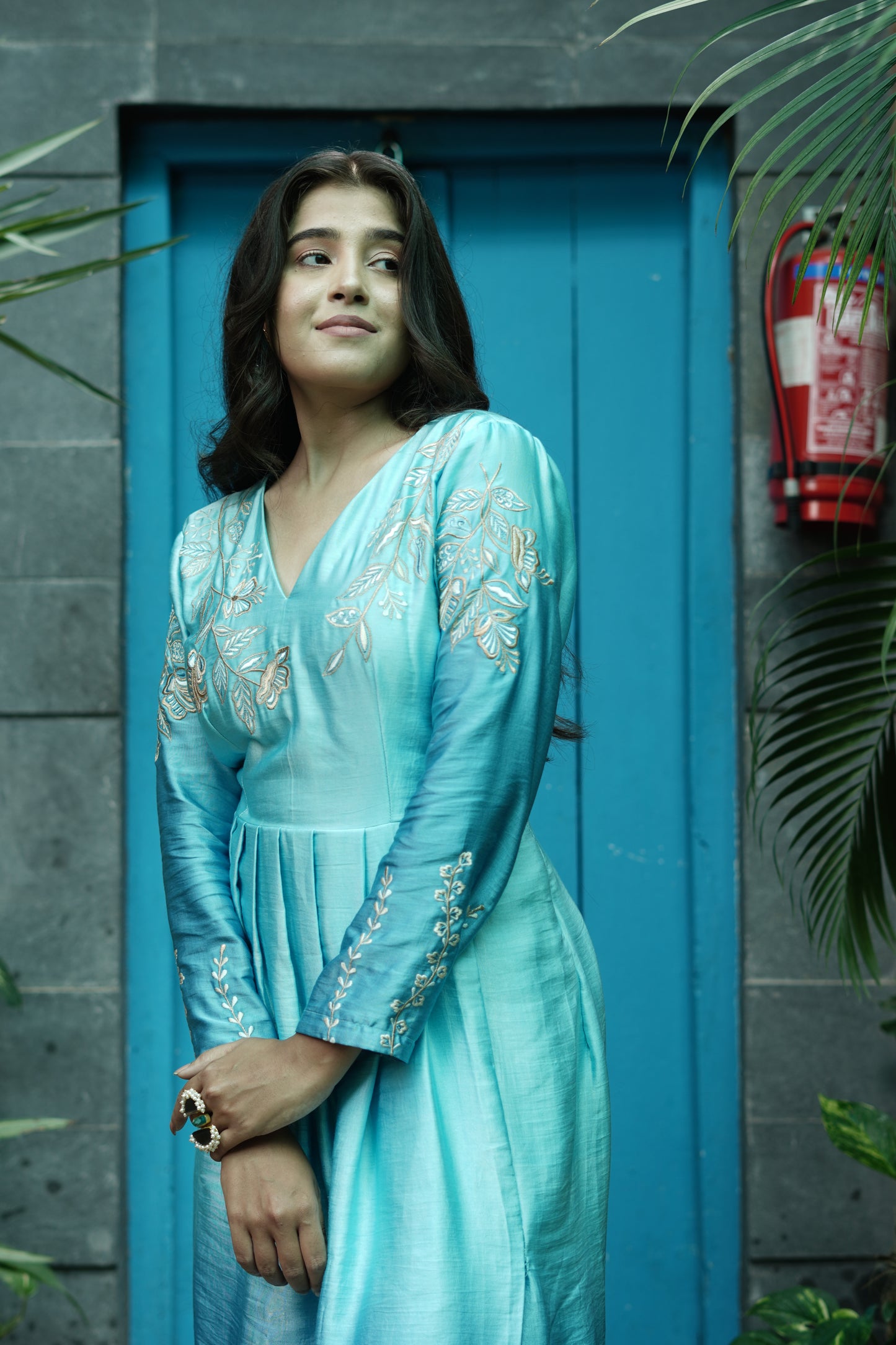 Midnight tale drape dress