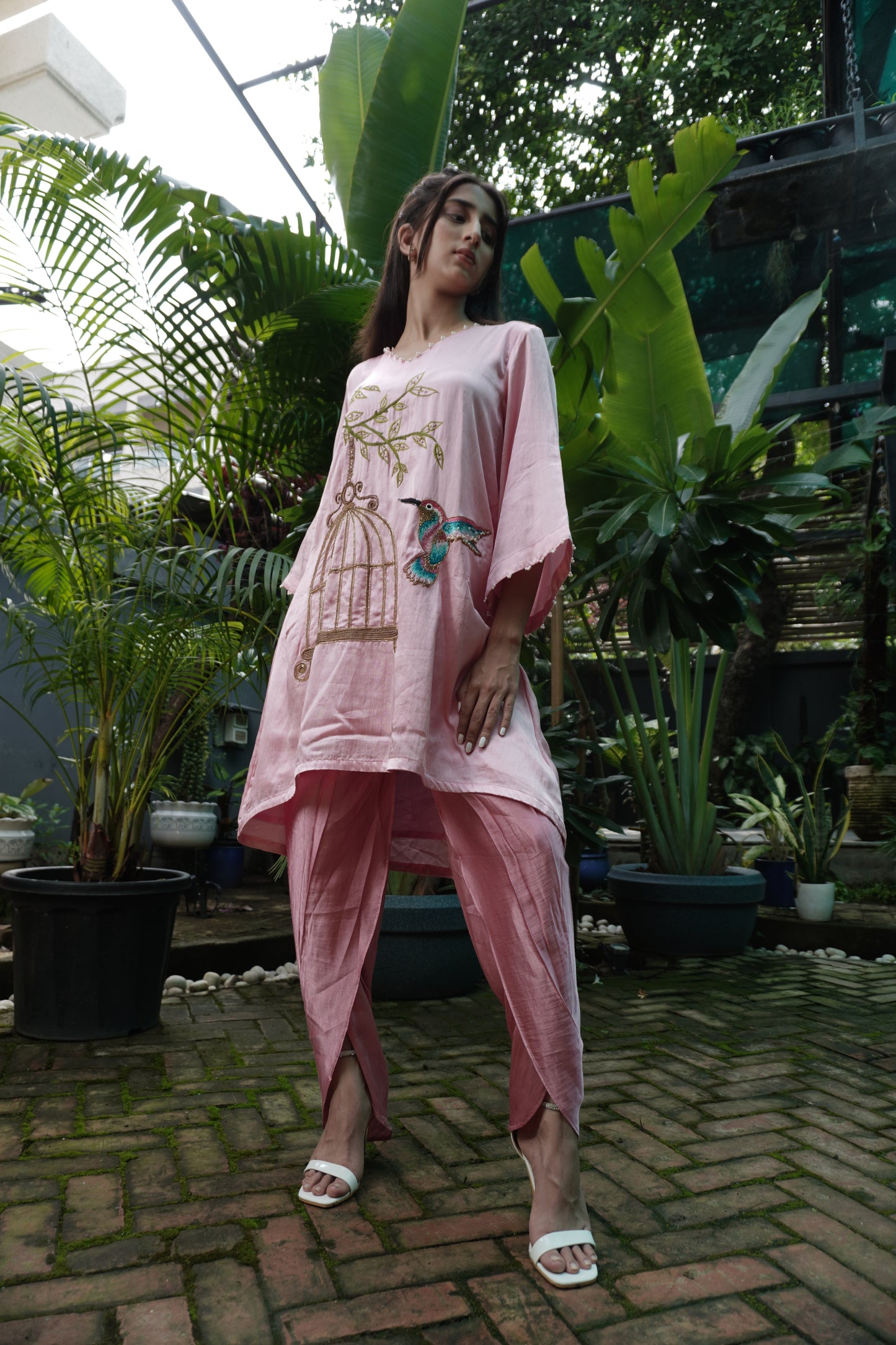 Pinjare ke panchi kurta set