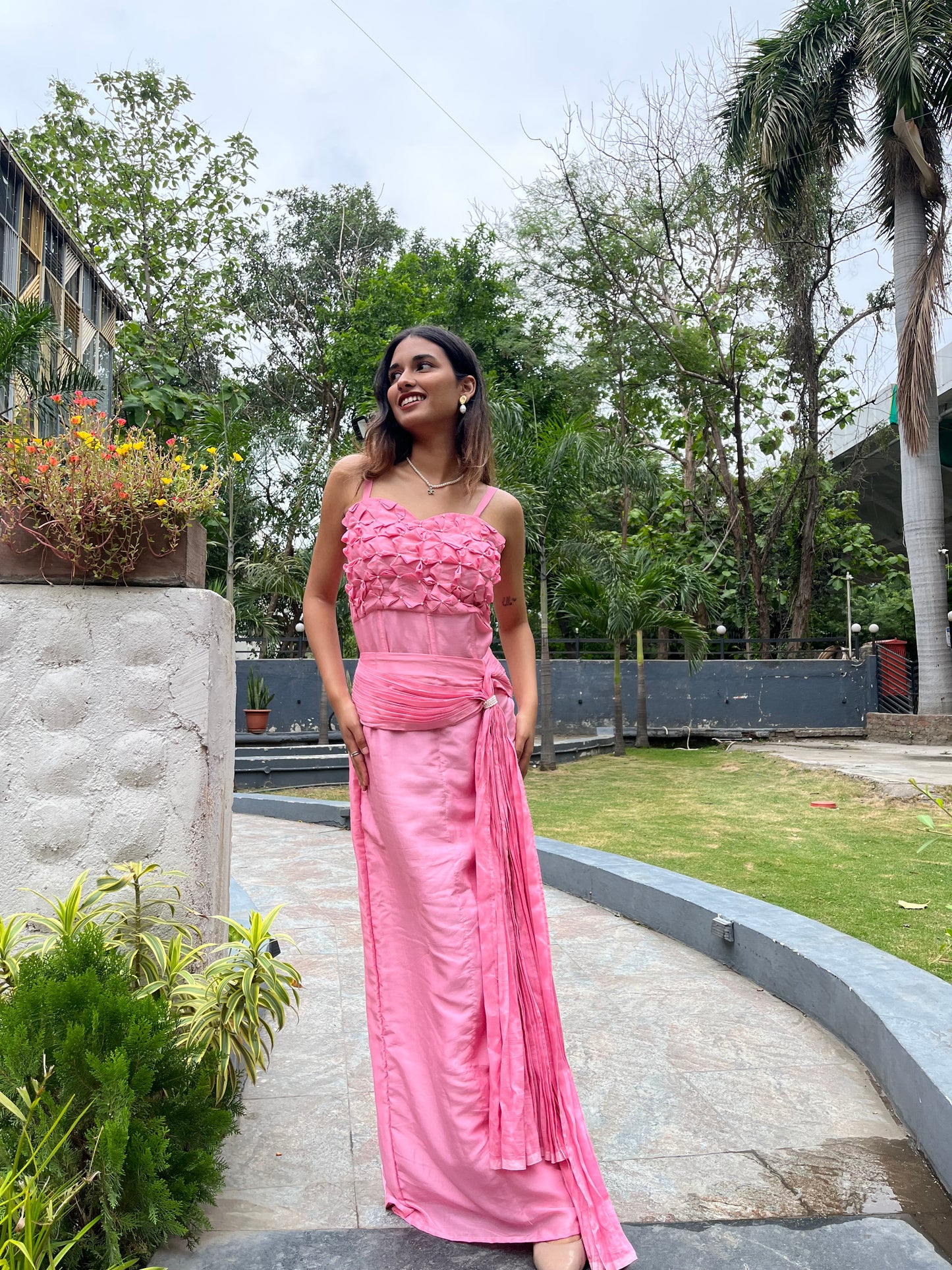 Drape me in Origami skirt set