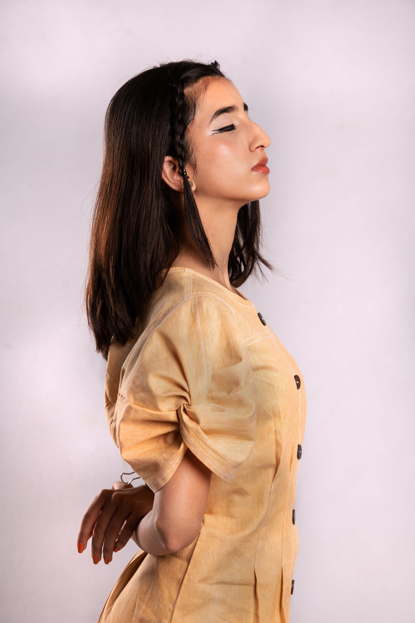 Yellow Denim Dress