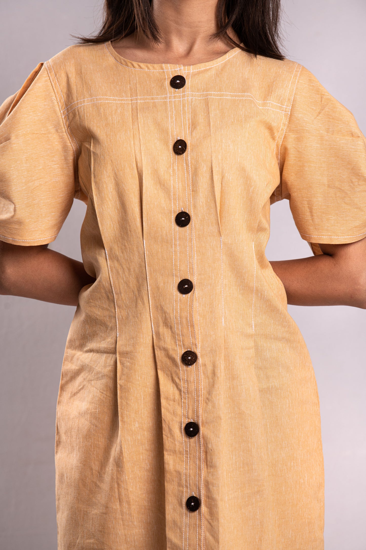 Yellow Denim Dress