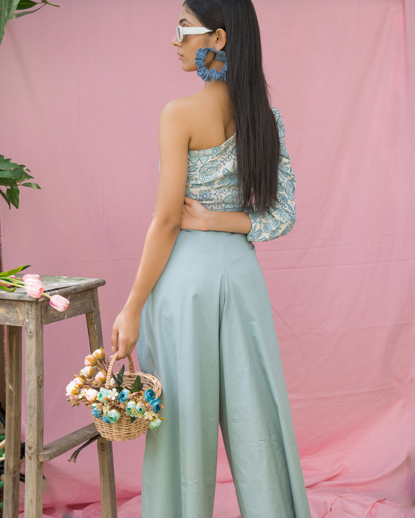 Zinnia Top and reversable pants