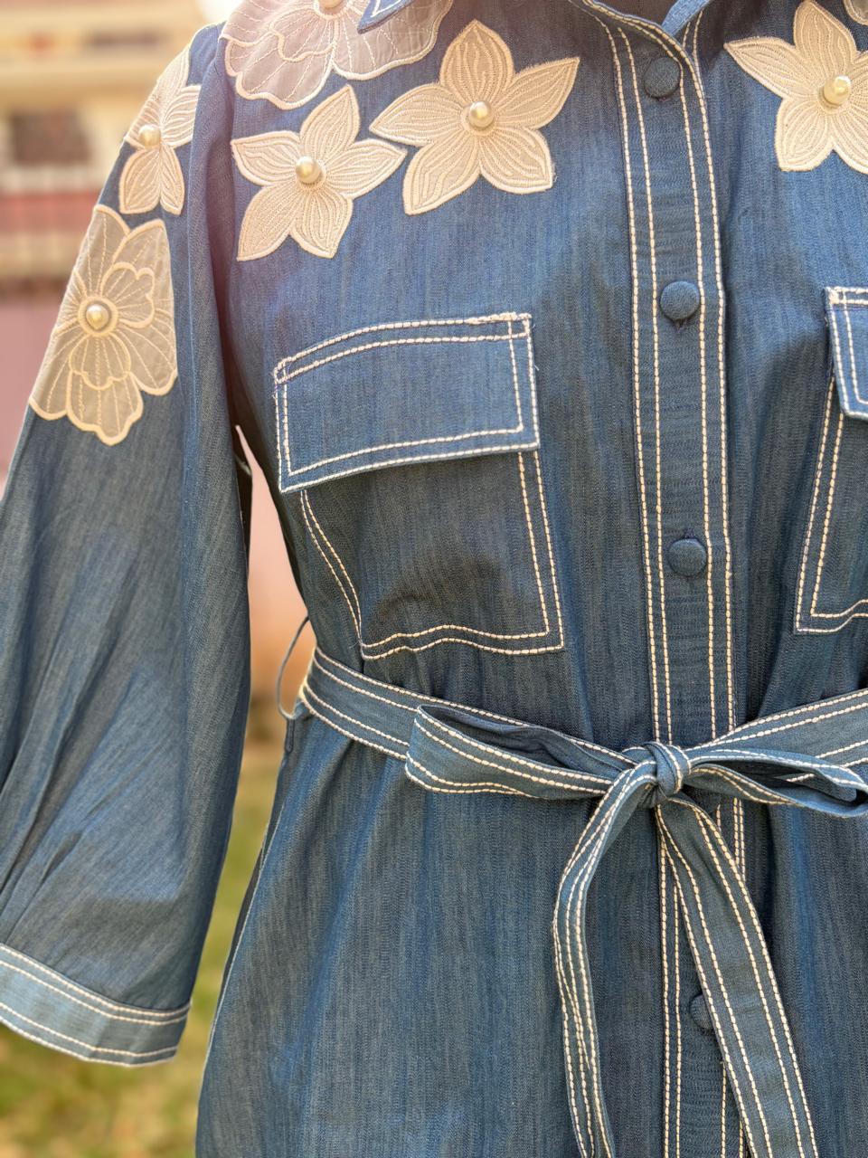 Denim Sitara Set