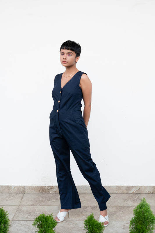 Blue Lilies Jumpsuit