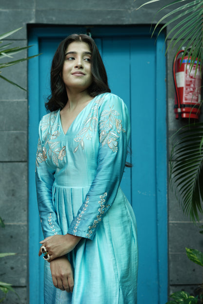 Midnight tale drape dress