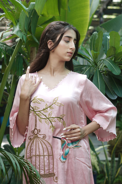 Pinjare ke panchi kurta set