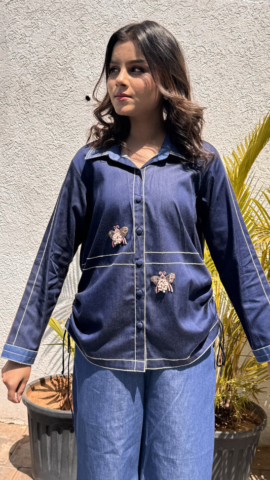 Buzz Walk Denim Cord Set
