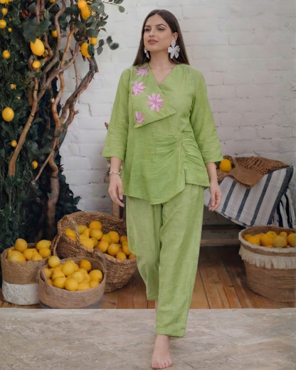 The Mint Bloom Cord Set
