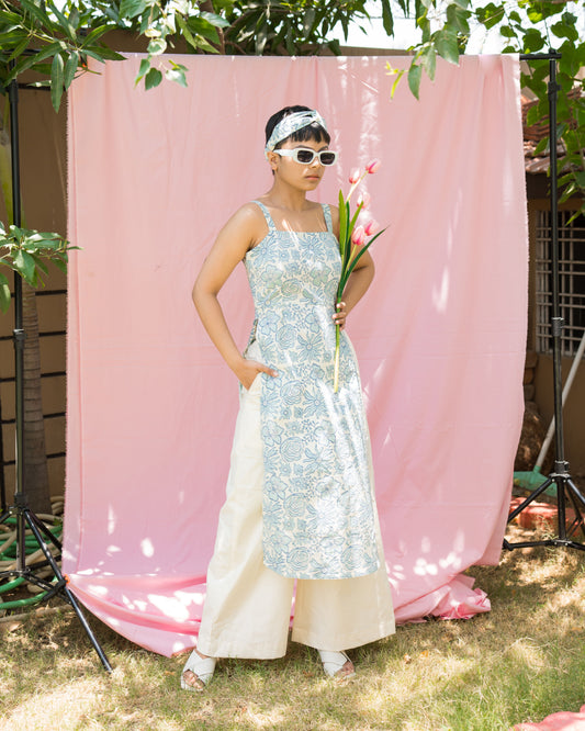 Sakura Kurta pallazo Set