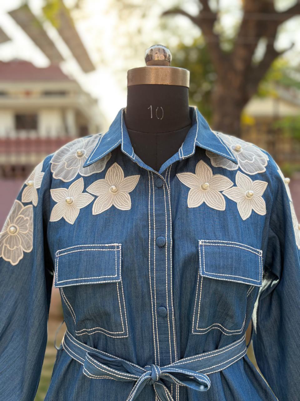 Denim Sitara Set